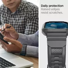 Armadura robusta Pro projetada para Apple Watch Ultra 2 capa de borracha com pulseira série 9/8/SE2/7/6/SE/5/4 45 mm/44 mm 41 mm 40 mm na internet