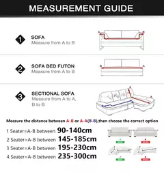 Capa de sofá Jacquard grosso para sala de estar, elástico, tudo incluído, capa de sofá, Stretch, em forma de L, sofá de canto Slipcovers, 1, 2, 3, 4 lugares - loja online