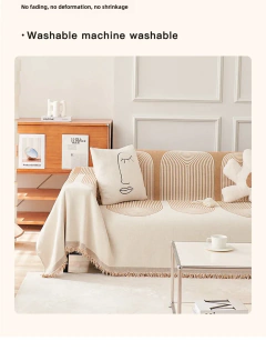 Cobertura completa do sofá com chenille, capa antiderrapante, cobertor antiderrapante, slipcover universal, proteção contra riscos de gato, quatro estações