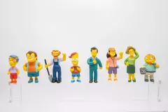 Nj croce retro nostálgico simpsonns fio dobrado série família boneca personagem figura modelo brinquedos figura de ação para crianças presentes na internet