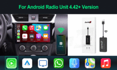 CarlinKit Adaptador CarPlay com fio ou sem fio USB Android Auto Dongle para Android Carro Multimídia Mirrorlink Waze Spotify Autokit na internet