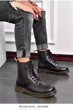 Bota masculina clássica de motocicleta, sapato casual, deslizamento alto, ventilação de escritório, versátil - Wolf Magazine