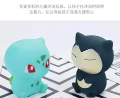 Imagem do 6 pçs pokemon pikachu figuras banheiro banho chuveiro do bebê crianças jogar brinquedos de banho de água crianças aspersão chuveiro brinquedos de descompressão