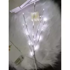 Bateria operado Birch Branch LED Light, luzes festivas brancas, festa de Natal, decoração do casamento, galho, ao ar livre, 1 pc - Wolf Magazine