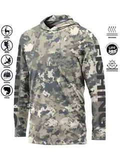 Umidade ao ar livre Wicking Jersey, Camisa De Pesca, Proteção UV, Tops Secagem Rápida, Hoodie Respirável, Vestuário De Pesca, UPF 50 Plus, 2021 - Wolf Magazine