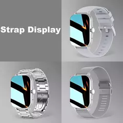 Relógio inteligente quadrado para homens e mulheres, rastreador de fitness, relógio inteligente esportivo, toque de discagem, música, Smartclock para Android, iOS - Wolf Magazine