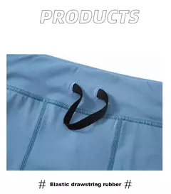 Imagem do Shorts de compressão rápida para homens, calças justas para musculação, leggings fitness, cintura elástica, calças esportivas, ginásio correndo