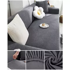 Esticar Jacquard Sofá Capa para Salas, Polar Fleece, Poltrona Protector, de Alta Qualidade, 1, 2, 3, 4, 5 Lugares