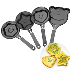 Non-Stick Frigideira Panqueca Maker, Ovo Flip Omelette Mold, Mini Pequeno-almoço Pote, Ferramentas De Cozinha