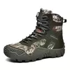 Sapatilhas de plataforma impermeáveis masculinas, botas de combate, sapatos casuais, top alto, masculino, preto, tamanho grande 46 47, ao ar livre, na moda