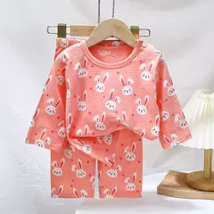 Conjuntos de pijamas de manga comprida para crianças, design bonito, tecido leve e confortável, pijamas, roupas para crianças - comprar online