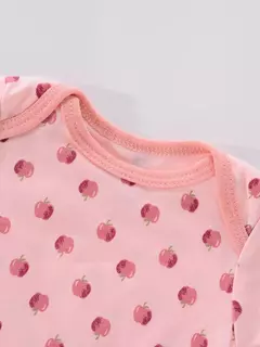 Recém-nascido manga curta em torno do pescoço macacão, onesies para bebês meninos e meninas, desenhos animados flores animais impressão, roupas infantis, 4pcs