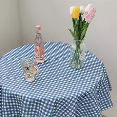 Coreano Xadrez Toalha De Mesa, Tecido Jacquard, Toalha De Mesa, Mat Background, Decoração De Casa, Mesa Moderna Nórdica, Sala De estar, Ins - loja online