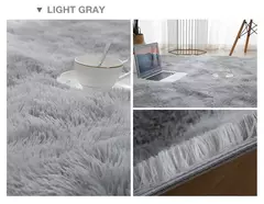 Tapete macio cinza luxuoso para sala de estar, Tapete de veludo macio, Tapete antiderrapante, Decoração de casa, Cobertor para crianças - Wolf Magazine