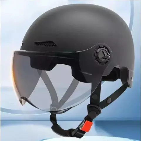Capacete de segurança de bicicleta 3C certificado masculino e feminino adulto crianças dos desenhos animados bicicleta elétrica motocicleta meio capacete com óculos