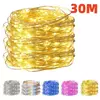 USB LED String Lights para decoração de Natal Luzes de fadas impermeáveis Fio de cobre, Guirlanda de luz, Festa de casamento, 10 m, 20 m, 30m