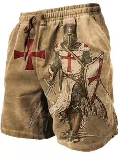 Royal Knight-Shorts de praia com secagem rápida masculina, calça casual masculina de musculação, verão street jogger, ginásio cintura baixa sexy sunga na internet