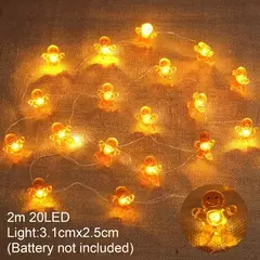 Snowman LED Garland String Light, Feliz Natal Decorações para Casa, Xmas Tree Ornament, Presentes de Ano Novo, 2024 - loja online
