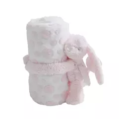 Conjunto De Animais De Pelúcia, Presente Do Bebê Recém-nascido, Cobertor De Sono De Segurança, Coelhinho Rosa, 6 Estilos, 30x30, 2 Pcs - comprar online