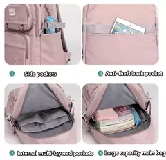 Mochila de Nylon Impermeável para Estudantes, Bolsa de Ombro Dupla, Grande Capacidade, Casual, Viagem, Universidade, Moda - Wolf Magazine