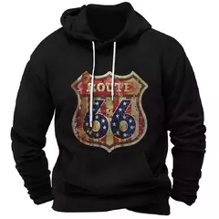 Homens e mulheres Route 66 3D Print Hoodies, moletons vintage, fatos de treino, roupas masculinas, moda na internet