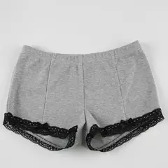 BIKPIIK-Mini shorts de malha feminina, cuecas com elástico na cintura, fundo magro, roupa casual, loungewear, tendência do verão - loja online