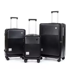 Bagagem multifunções com casca dura para viagens, mala de viagem para PC, carrinho com abertura frontal, novo, 20 in, 24 in, 28 in - Wolf Magazine