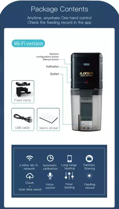 Ilona WiFi Alimentador De Peixe Dispositivo De Alimentação Automática Controle Inteligente Para Tanque De Aquário, Timing Carpa, Acessórios De Equipamento De Pesca