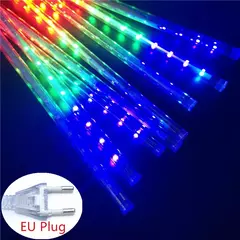 LED Meteor Shower Rain Lights Fairy String Light Impermeável, queda de chuva, festa de Natal, decoração do pátio, 1pc, 50cm - loja online