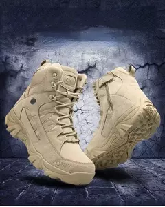 Táticas-Botas de Treino de Combate para Homens, Sapatos Masculinos Atualizados, Ao Ar Livre, Camping, Anti-desgaste, Resposta Rápida, Pesca, Caça, Tênis, Caminhada