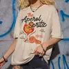 Camiseta gráfica retrô Aperol Spritz feminino, camiseta fofa de bebida alcoólica, camiseta estampada de algodão solto, top unissex vintage, presente
