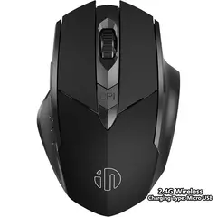 INPHIC-PM6 Mouse Recarregável Sem Fio, Compatível com Bluetooth, Office Mute, Suporte PC, Laptop, Tablet, Smartphone, Universal, 2.4G - Wolf Magazine
