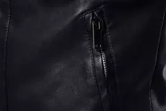 Jaqueta de couro falso para homens, casacos PU masculinos, outwear branco, outono, 2023 - loja online