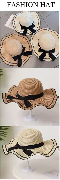 Chapéu de palha praia verão feminino, rosto fresco cobrindo, chapéu de sol versátil de viagem, sombrinha - comprar online