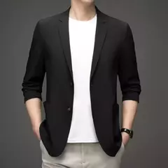 Blazer ultrafino e leve para homens, jaqueta casual, terno elástico respirável, sólido, anti-rugas, tamanho grande, primavera, outono - comprar online