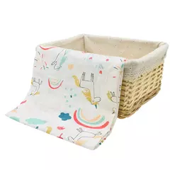 Swaddle de musselina macia para bebé, cobertores infantis, envoltório recém-nascido, estilo Ins, 100% algodão, 120x110cm, 1pc - Wolf Magazine