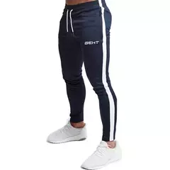GEHT-Calça Skinny Casual Masculina, Moletom Corredores, Treino de Fitness, Calças Track, Moda Masculina, Marca Outono, Nova - loja online