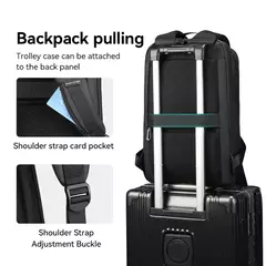MARK RYDEN-Mochila Laptop Slim para Homens, Mochila Minimalista Empresarial, YKK Zipper, Resistente a Riscos, USB - loja online