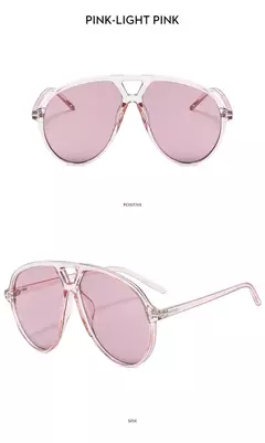 Óculos de sol piloto superdimensionados para homens e mulheres, óculos de sol retrô, óculos UV400, marca de luxo, nova moda, ins trending, 2022 - Wolf Magazine