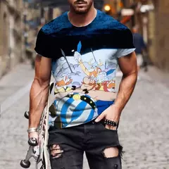 T-shirt Anime 3D Asterix e Obelix para homens e mulheres, Tops de manga curta, T-shirt, Cartoon Streetwear, Roupa infantil, moda - loja online