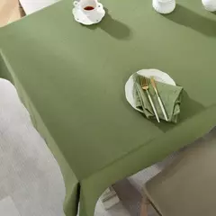Imagem do Toalha de mesa monocromática, 100% algodão, toalhas retangulares, monocromática, cor pura, chuveiro de bebê, cozinha, festa, decoração do casamento