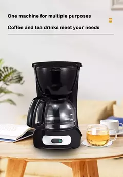 DMWD-Máquina De Café Espresso Latte Elétrica Semi-Automática, Mini Gotejamento Moka, Máquina De Cerveja De Café Americana, Caldeira De Chá, 0.6L - comprar online