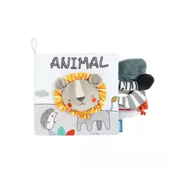 Bebê macio 3D Touch Feel Livro de pano de alto contraste, aprendizagem precoce sensorial, carrinho de criança infantil, 0-12 meses