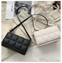 Imagem do Pequena bolsa de couro PU para mulheres, bolsa crossbody, alça clássica, marca de moda, designer, tendência, feminina