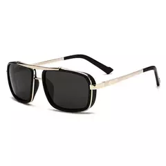 Óculos de sol masculino Punk, Aviator Square, Uv400, Twin-Beam, Novo - comprar online
