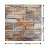 3D Simples Tijolo Padrão Adesivos de Parede, Espessado, À Prova de Som, Impermeável, À Prova de Umidade, DIY, 15Pcs, 20Pcs, 40Pcs