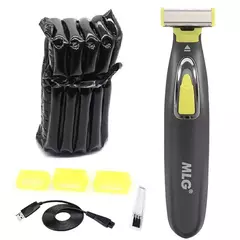 Barbeador elétrico para homens, aparador de barba lavável, lâmina de barbear úmida e seca, máquina de barbear, recarregável - comprar online