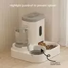 Alimentador automático tigela de comida para cães e gatos com fonte de água para animais de estimação grande capacidade evitar voltear acessórios para fonte de água para gatos