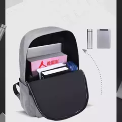 Mochila minimalista lavável unissex, grande capacidade, versátil, escola, estudante, computador, viagem, moda - comprar online