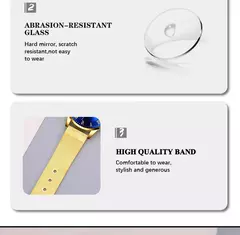 Homens de aço inoxidável malha cinto relógio de quartzo, calendário relógios, colar masculino, relógio de pulso, ouro, luxo, negócios, moda, 2pcs set - loja online